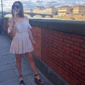 SHOWPO yellow and white dress